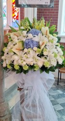 帛事花籃-A125