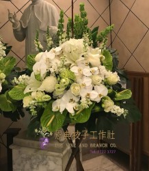 帛事花籃-A050