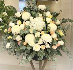 帛事花籃-A055
